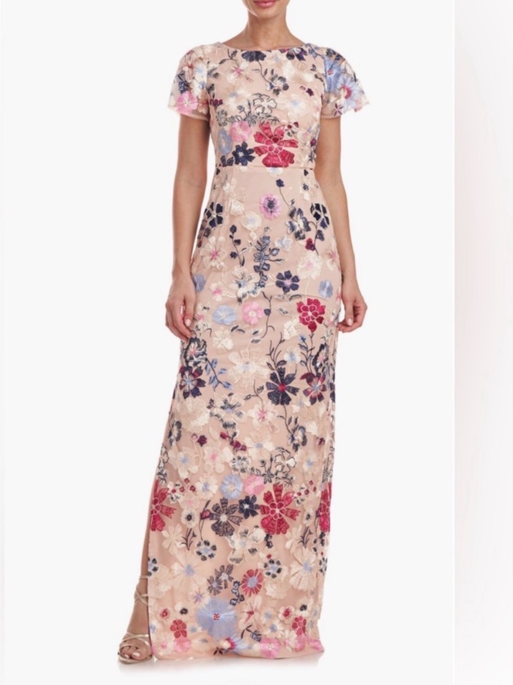 NWT JS Collections Magnolia Dress - Pleat Sleeve Gown